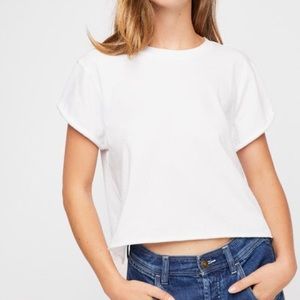 Free People White The Perfect Tee